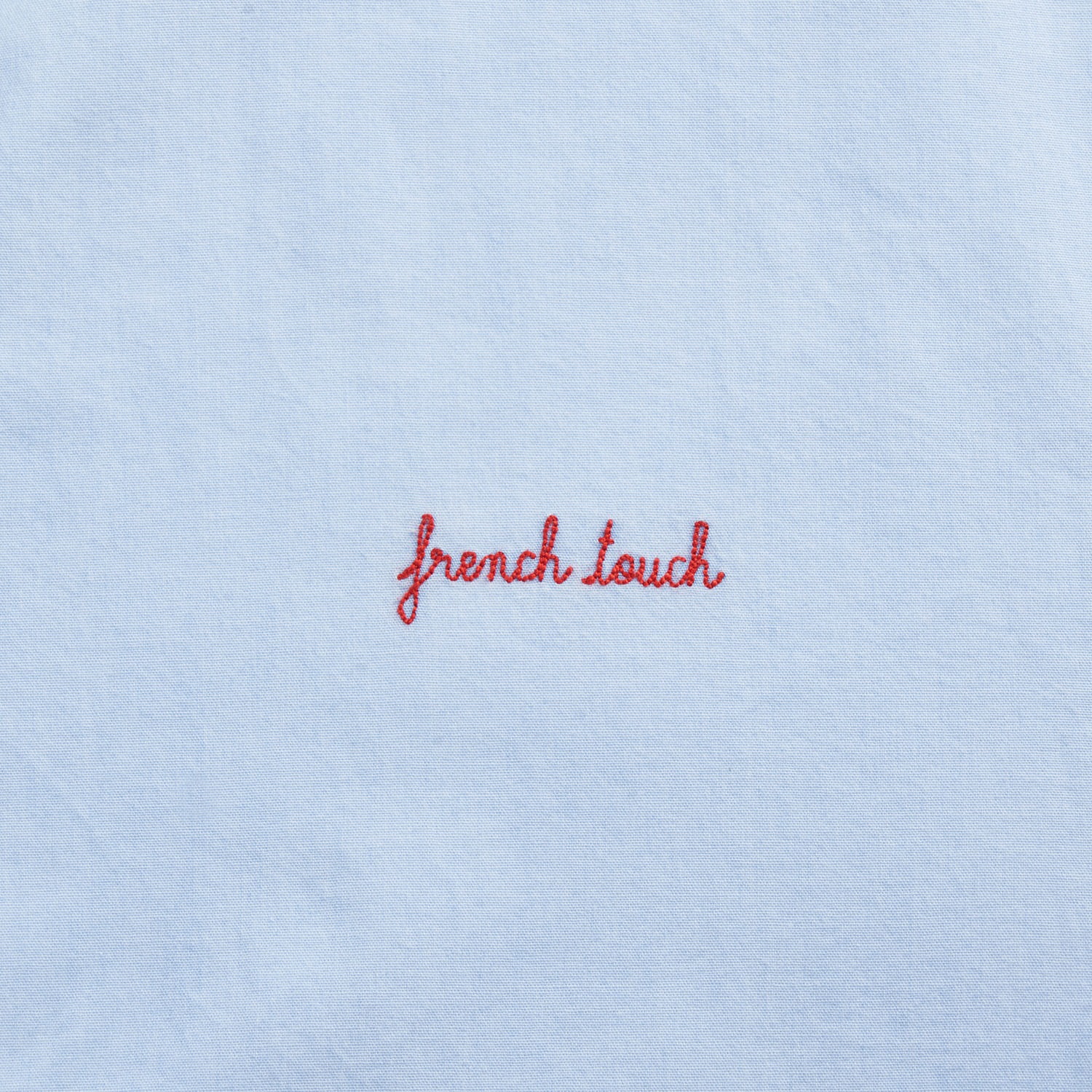 FRENCH TOUCH MALESHERBES CHAMBRAY COTTON SHIRT